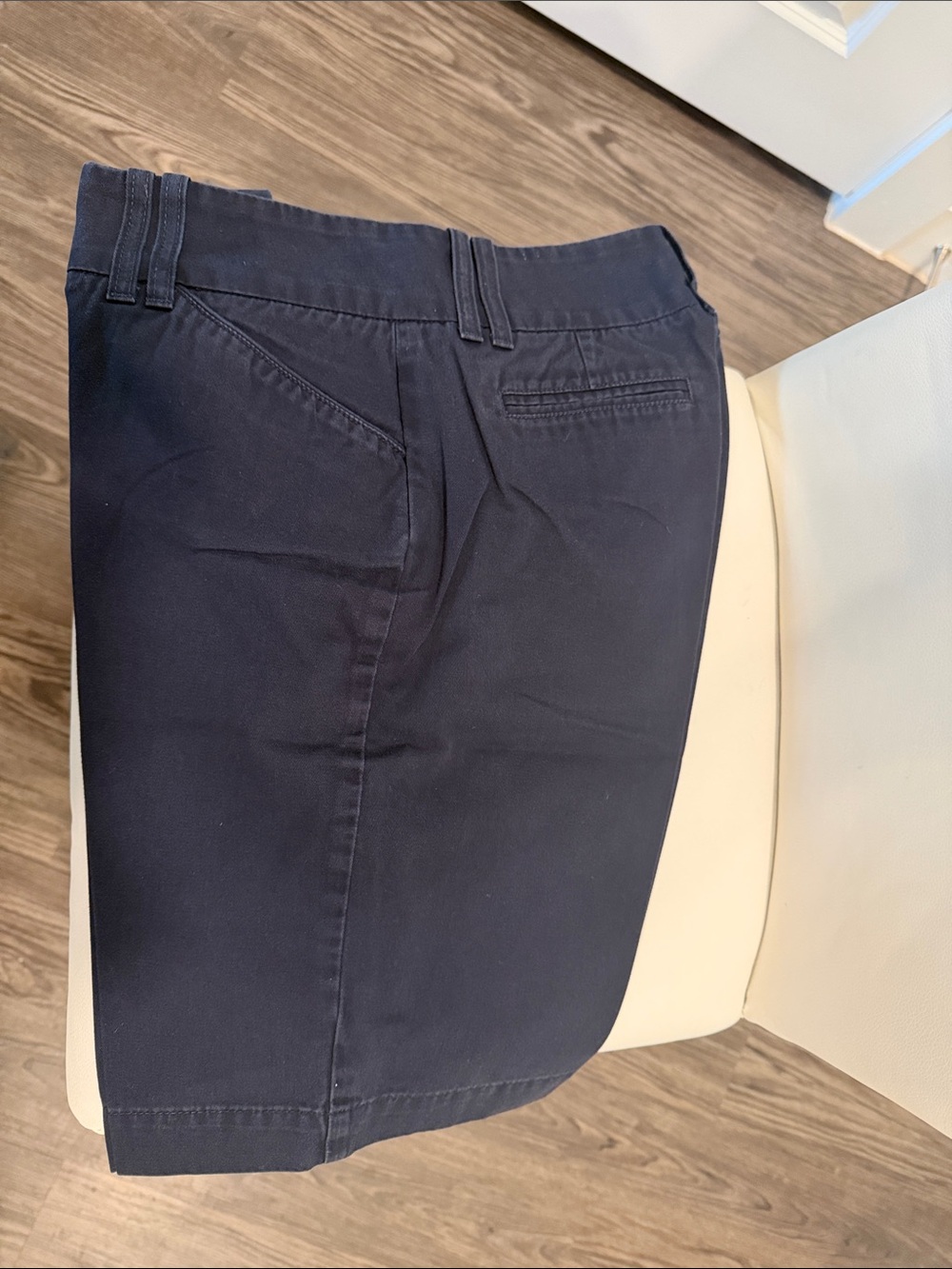 WoMen's Navy Cotton Shorts